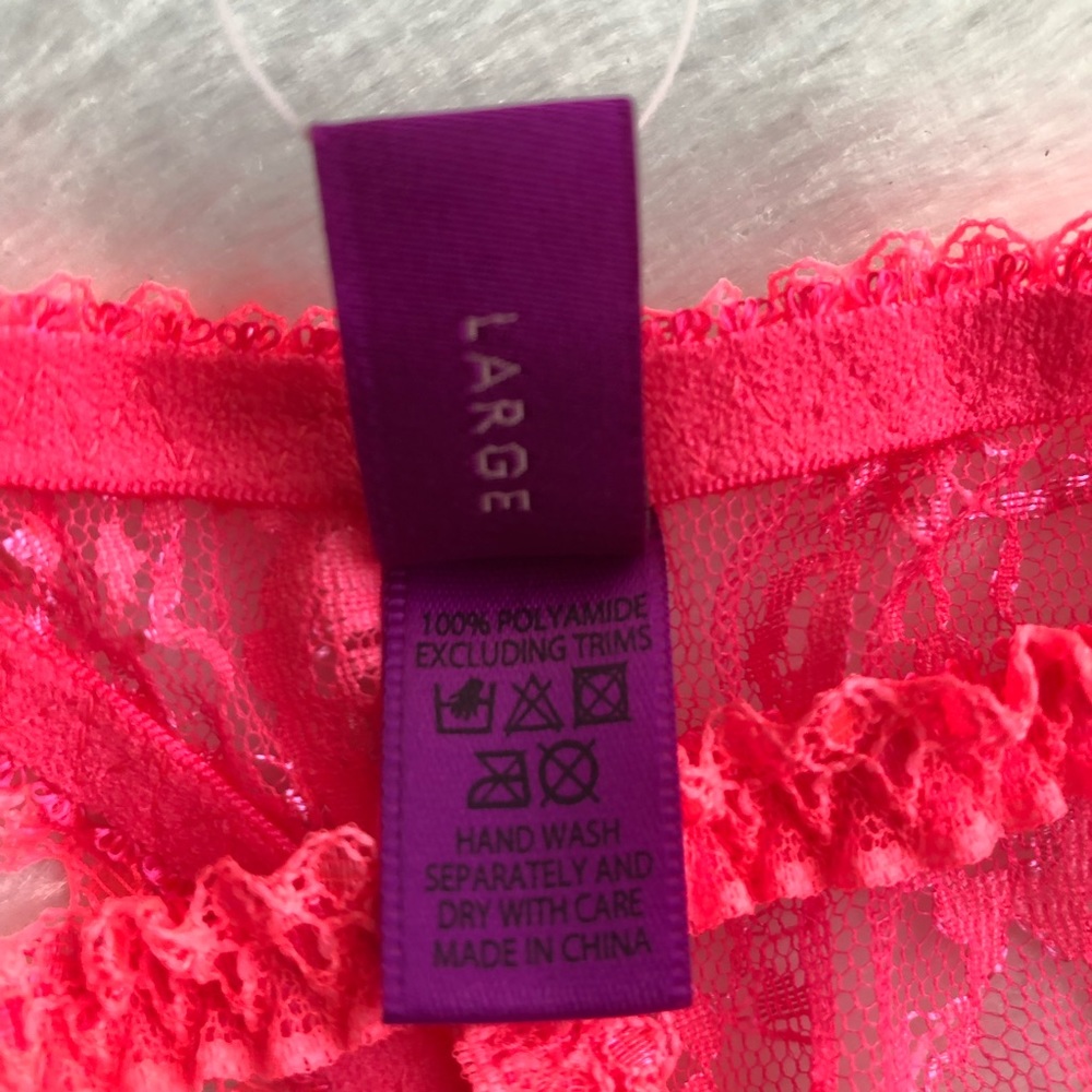 L’Agent by Agent Provocateur Monica Neon Melon Thong Large - Picture 7 of 11